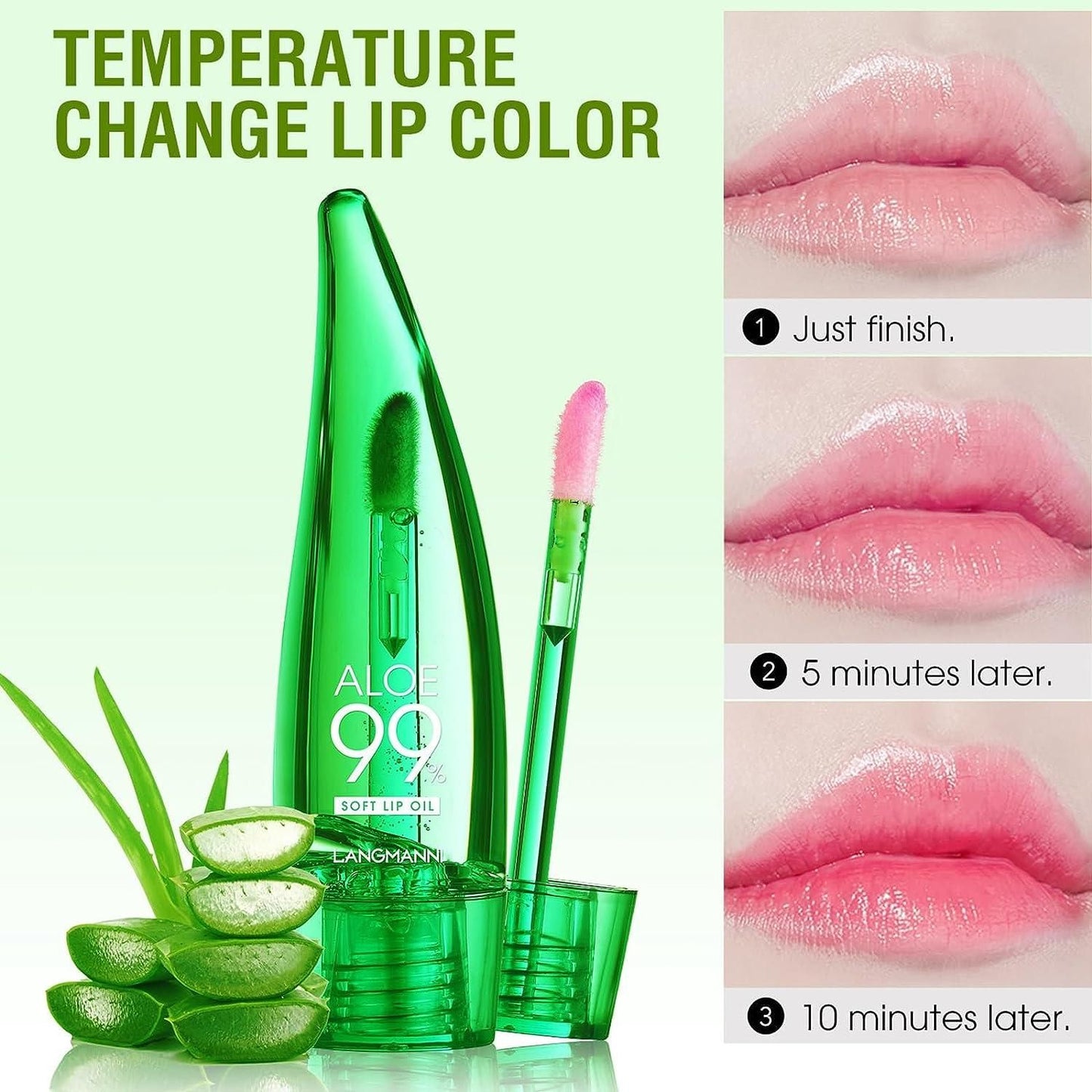 Aloe Vera Lip Balm Set, Magic Color Changing, Long Lasting Nutritious Lipstick Set(Pack Of 1)